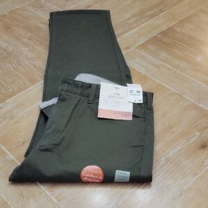 Dockers Mens Soft Stretch Straight "The Jean Cut" 36X32 Olive NWT